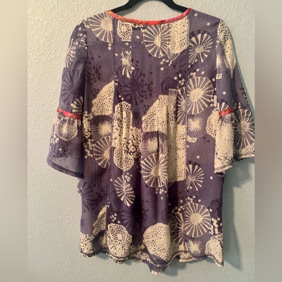 Calypso St. Barth Silk Blouse- Small - Picture 5 of 7